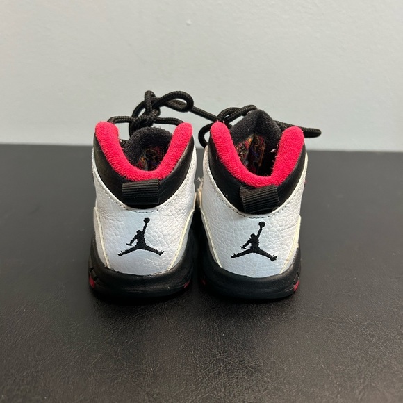 Air Jordan 10 Retro Toddler Black and Red Sneakers - Picture 2 of 6